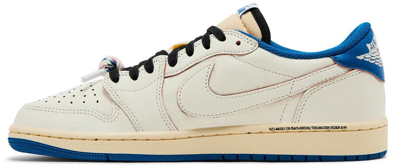 Jordan 1 Retro Low OG SP Fragment x Travis Scott Sail Military Blue