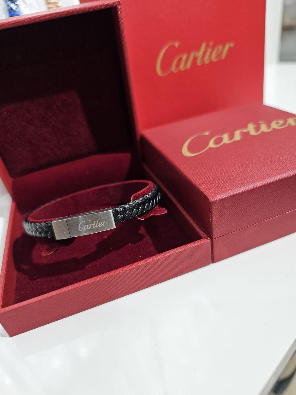 Bracelet homme cuir Cartier