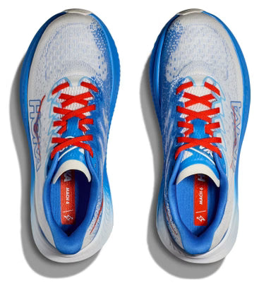 Hoka Mach 6  White/virtual Blue
