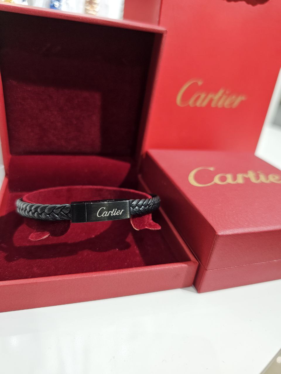 Bracelet homme cuir Cartier