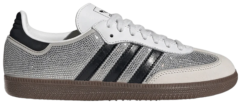 adidas Samba OG Rhinestone Crystal White Silver