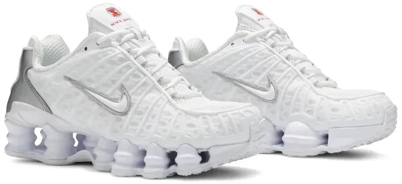 Nike Shox TL White Metallic Silver
